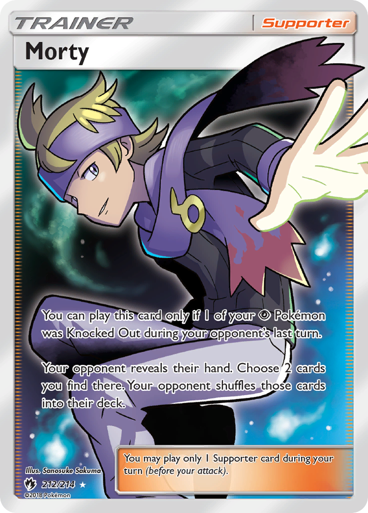 Morty (212/214) [Sun & Moon: Lost Thunder] | Good Games Adelaide SA