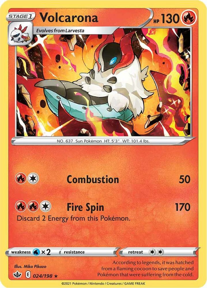 Volcarona 024/198 (SWSH06: Chilling Reign)  | Good Games Adelaide SA