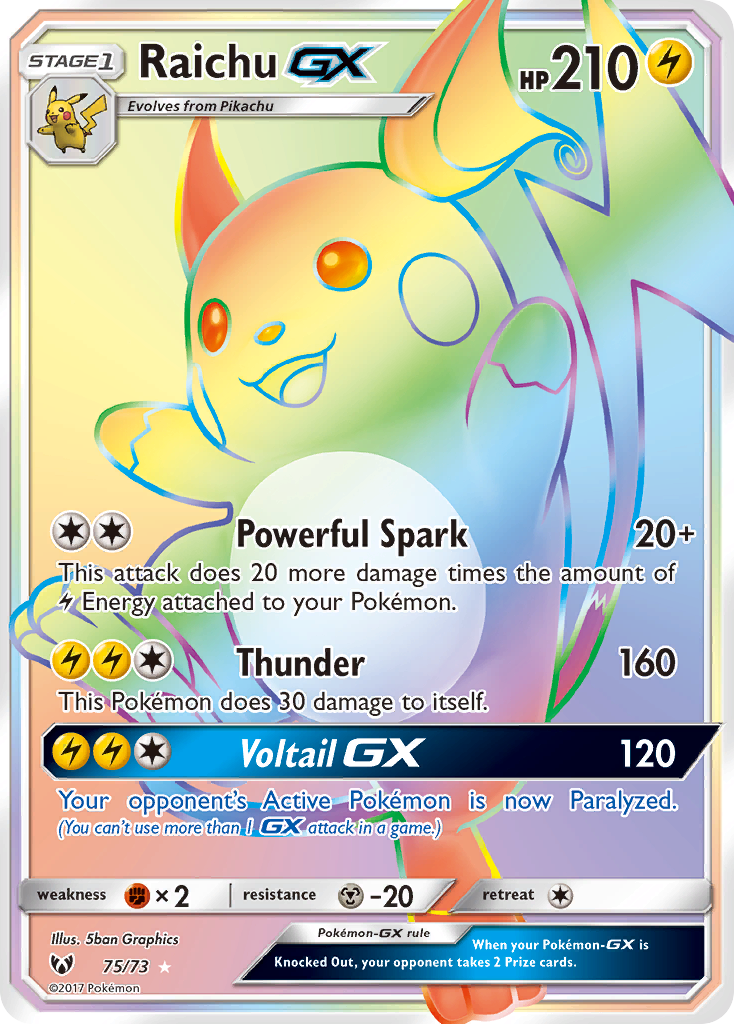 Raichu GX (75/73) [Sun & Moon: Shining Legends] | Good Games Adelaide SA
