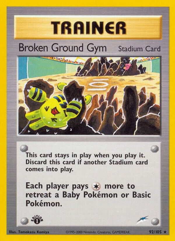 Broken Ground Gym 092/105 (Neo Destiny)  - 1st Edition | Good Games Adelaide SA