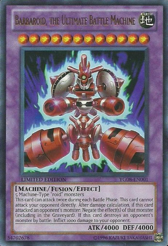 Barbaroid, the Ultimate Battle Machine [YG08-EN001] Ultra Rare | Good Games Adelaide SA