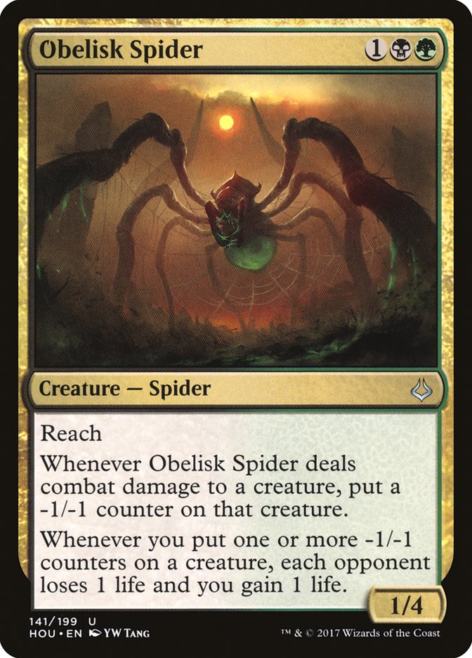 Obelisk Spider 141 (Hour of Devastation)  - Foil | Good Games Adelaide SA