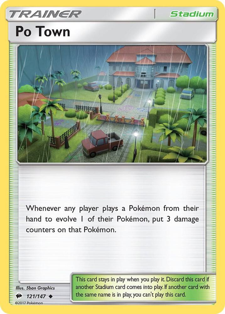 Po Town 121/147 (SM - Burning Shadows)  | Good Games Adelaide SA
