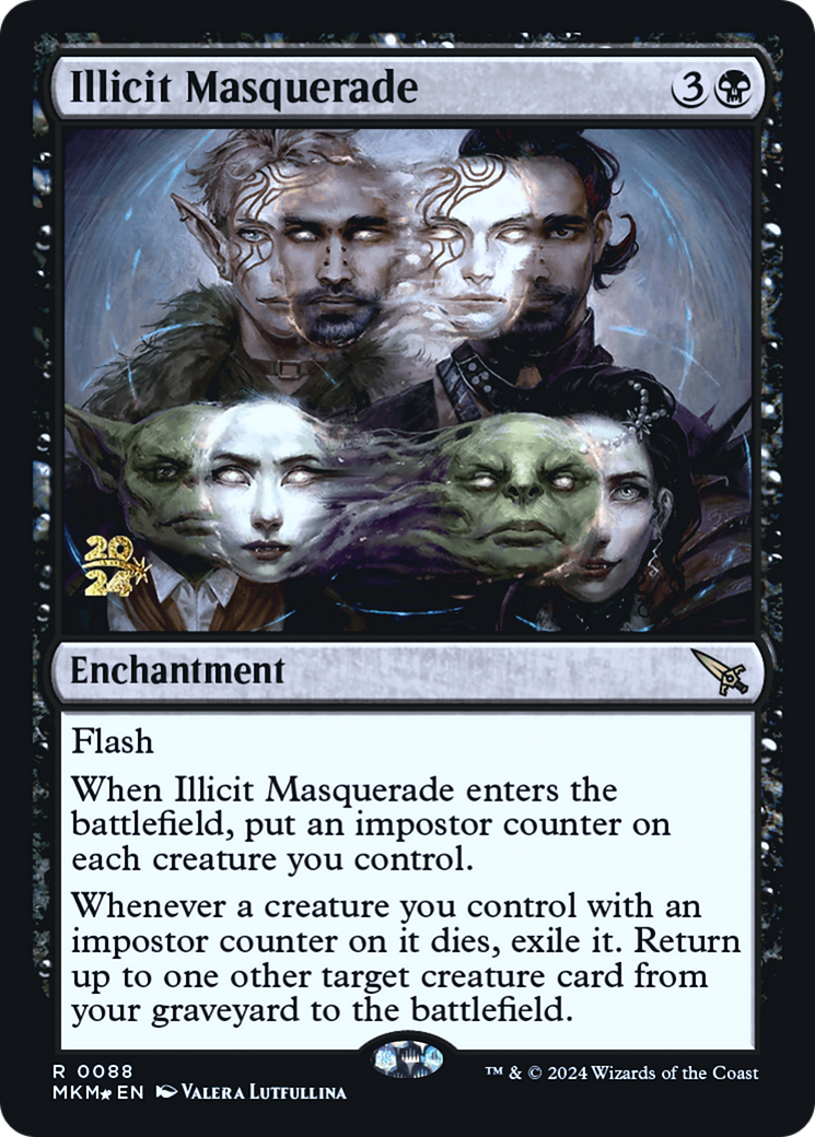 Illicit Masquerade [Murders at Karlov Manor Prerelease Promos] | Good Games Adelaide SA