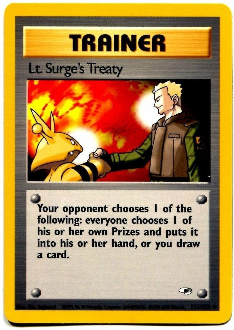 Lt. Surge's Treaty (112/132) [Gym Heroes Unlimited] | Good Games Adelaide SA