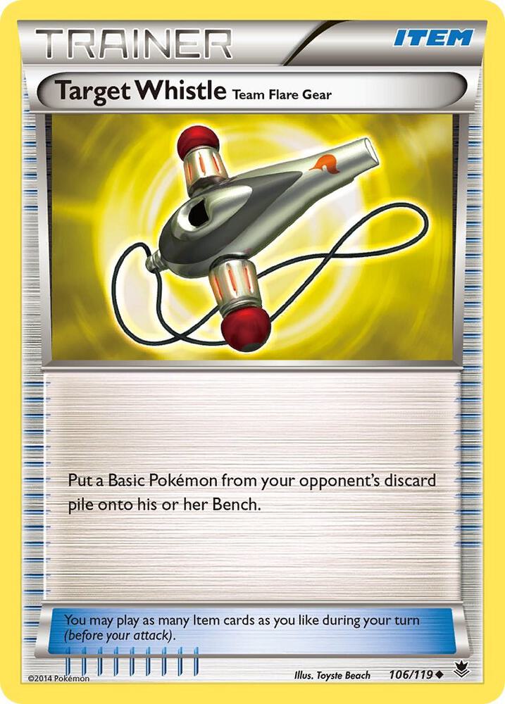 Target Whistle 106/119 (XY - Phantom Forces)  | Good Games Adelaide SA