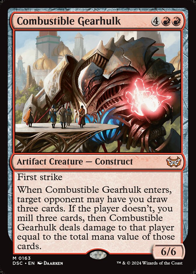 Combustible Gearhulk 163 (Commander: Duskmourn: House of Horror)  | Good Games Adelaide SA
