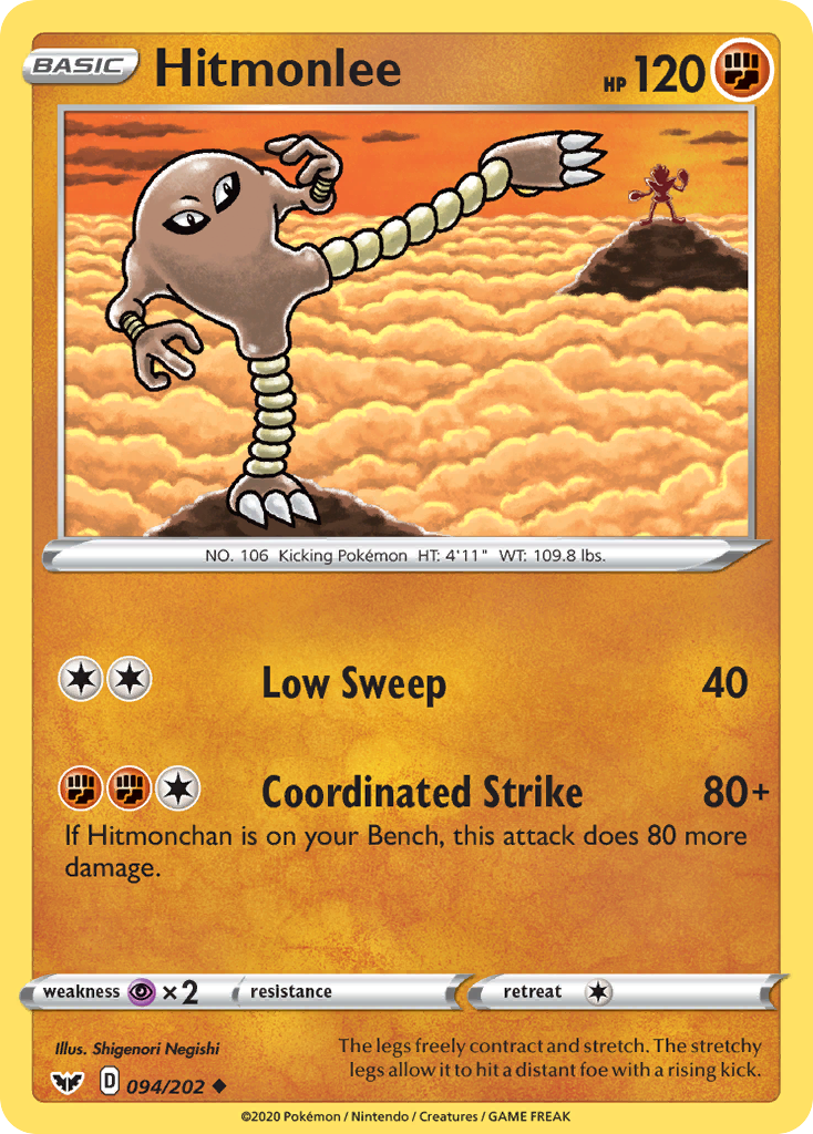 Hitmonlee (094/202) [Sword & Shield: Base Set] | Good Games Adelaide SA