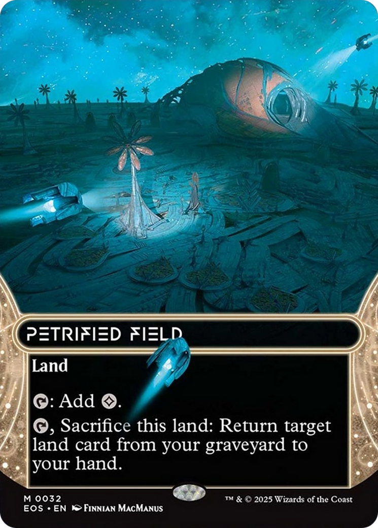 Petrified Field (0032) (Borderless) [Edge of Eternities: Stellar Sights] | Good Games Adelaide SA