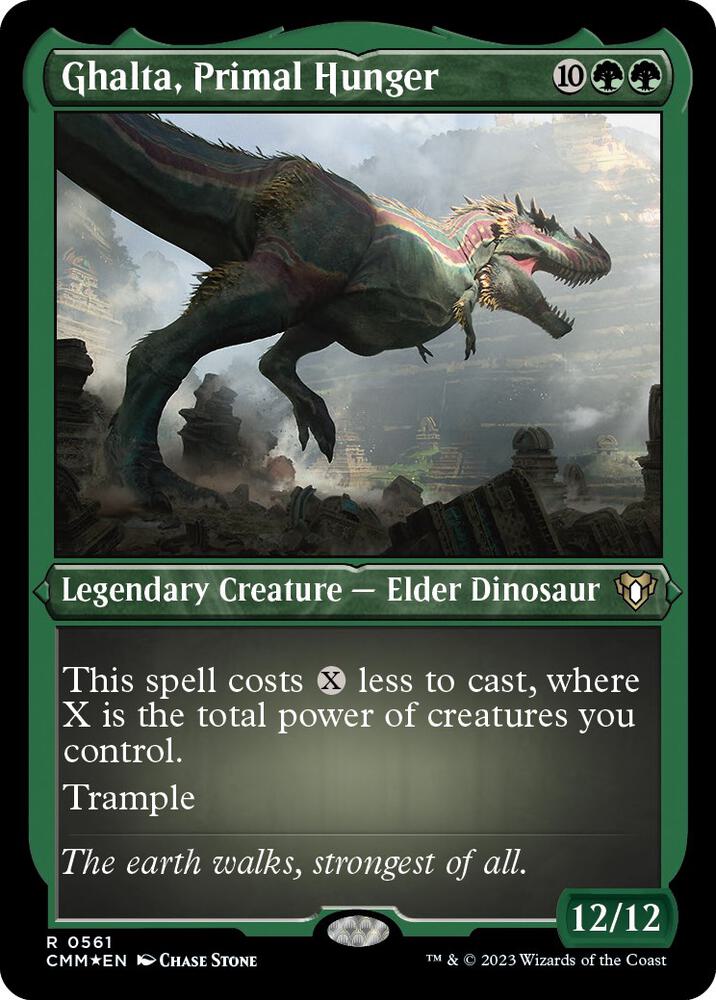 Ghalta, Primal Hunger 561 (Commander Masters)  - Etched Foil | Good Games Adelaide SA