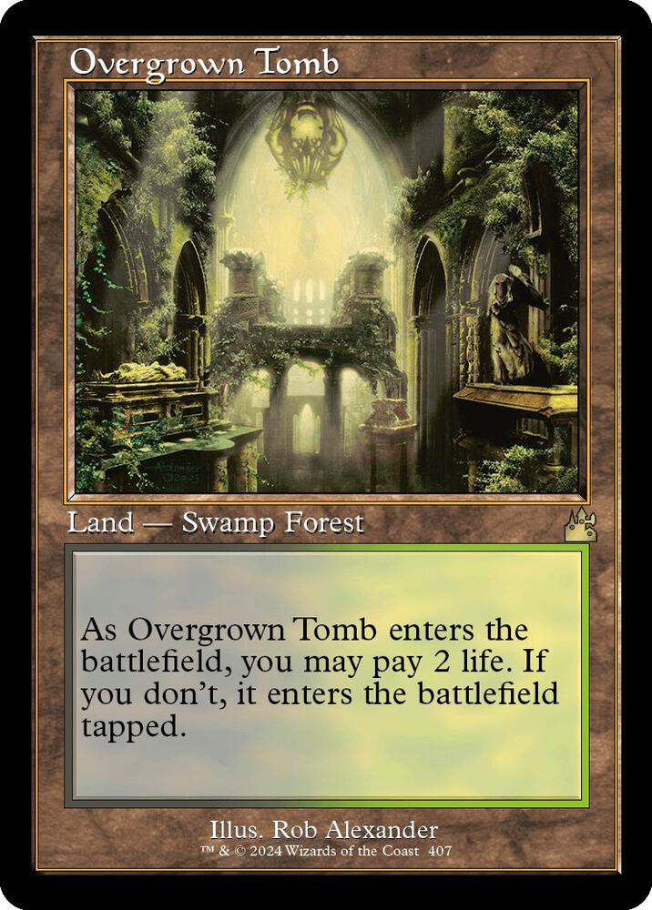 Overgrown Tomb 407 (Ravnica Remastered)  - Foil | Good Games Adelaide SA