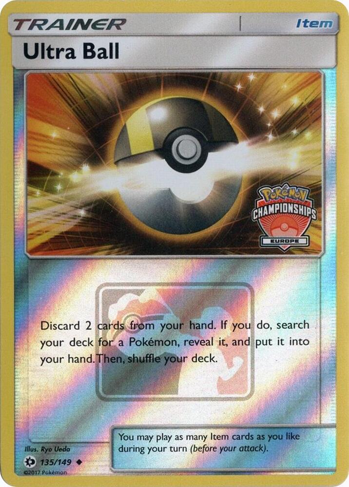 Ultra Ball 135 149 Europe Championships 135/149 (League & Championship Cards)  - Reverse Holofoil | Good Games Adelaide SA