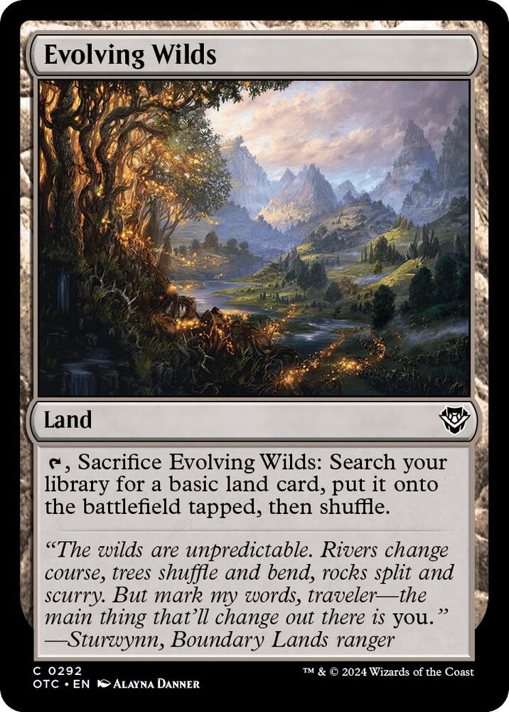 Evolving Wilds 292 (Commander: Outlaws of Thunder Junction)  | Good Games Adelaide SA