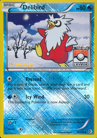 Delibird (38/149) (League Promo 1st Place) [Black & White: Boundaries Crossed] | Good Games Adelaide SA