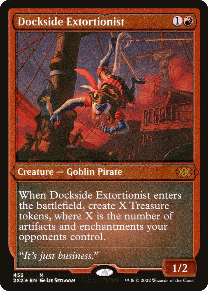 Dockside Extortionist Foil Etched 452 (Double Masters 2022)  - Foil | Good Games Adelaide SA