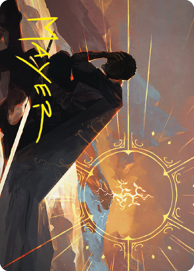 Aragorn, the Uniter Art Card (Gold-Stamped Signature) [The Lord of the Rings: Tales of Middle-earth Art Series] | Good Games Adelaide SA