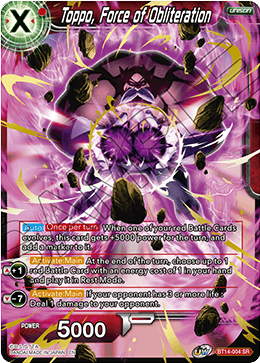 Toppo, Force of Obliteration (BT14-004) [Cross Spirits] | Good Games Adelaide SA