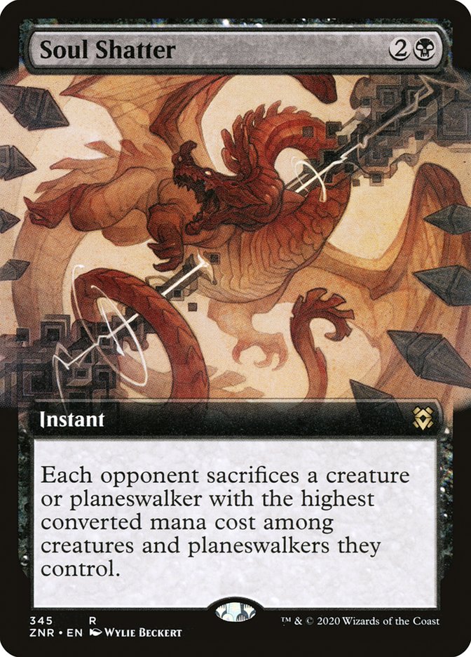 Soul Shatter (Extended Art) [Zendikar Rising] | Good Games Adelaide SA