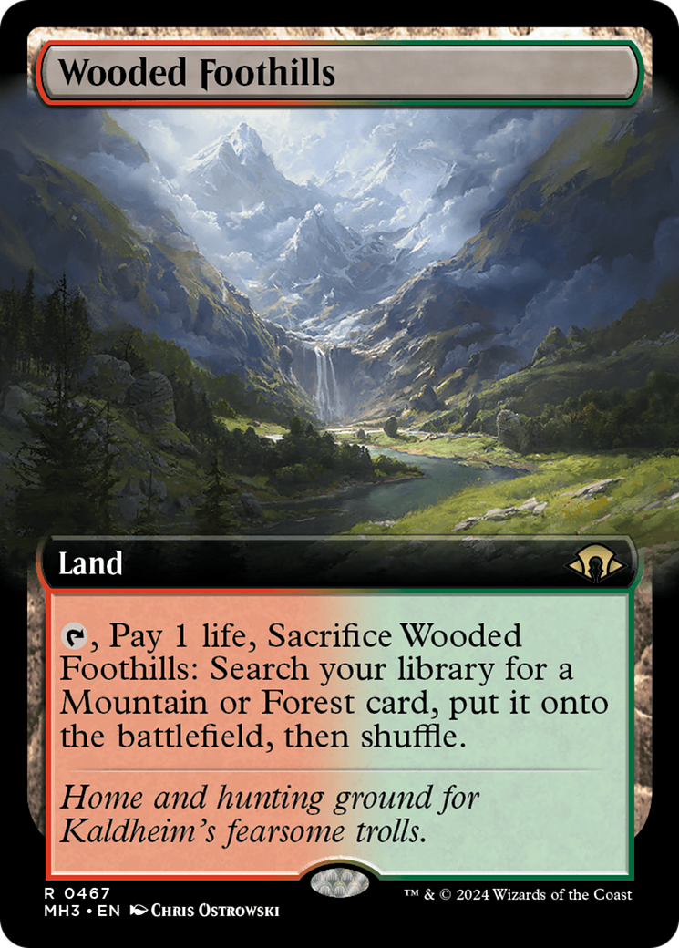 Wooded Foothills (Extended Art) [Modern Horizons 3] | Good Games Adelaide SA