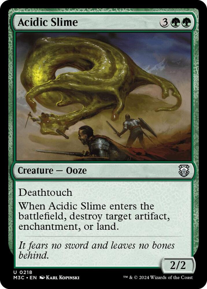 Acidic Slime 218/411 (Commander: Modern Horizons 3)  - Ripple Foil | Good Games Adelaide SA