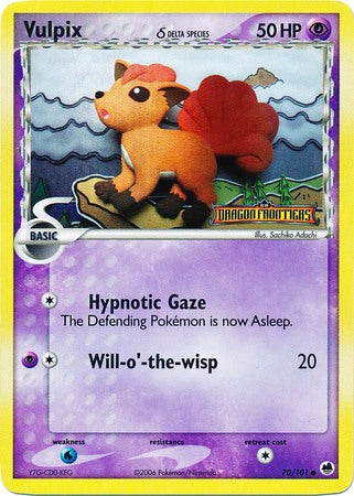 Vulpix (70/101) (Delta Species) (Stamped) [EX: Dragon Frontiers] | Good Games Adelaide SA