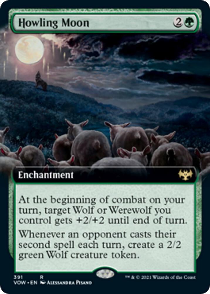 Howling Moon Extended Art 391 (Innistrad: Crimson Vow)  - Foil | Good Games Adelaide SA