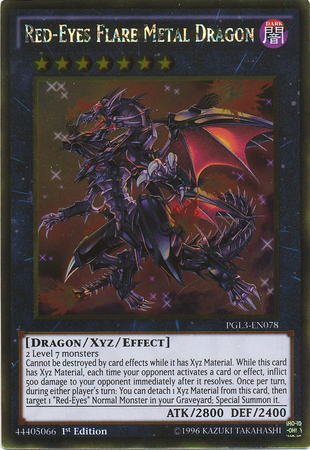 Red-Eyes Flare Metal Dragon [PGL3-EN078] Gold Rare | Good Games Adelaide SA