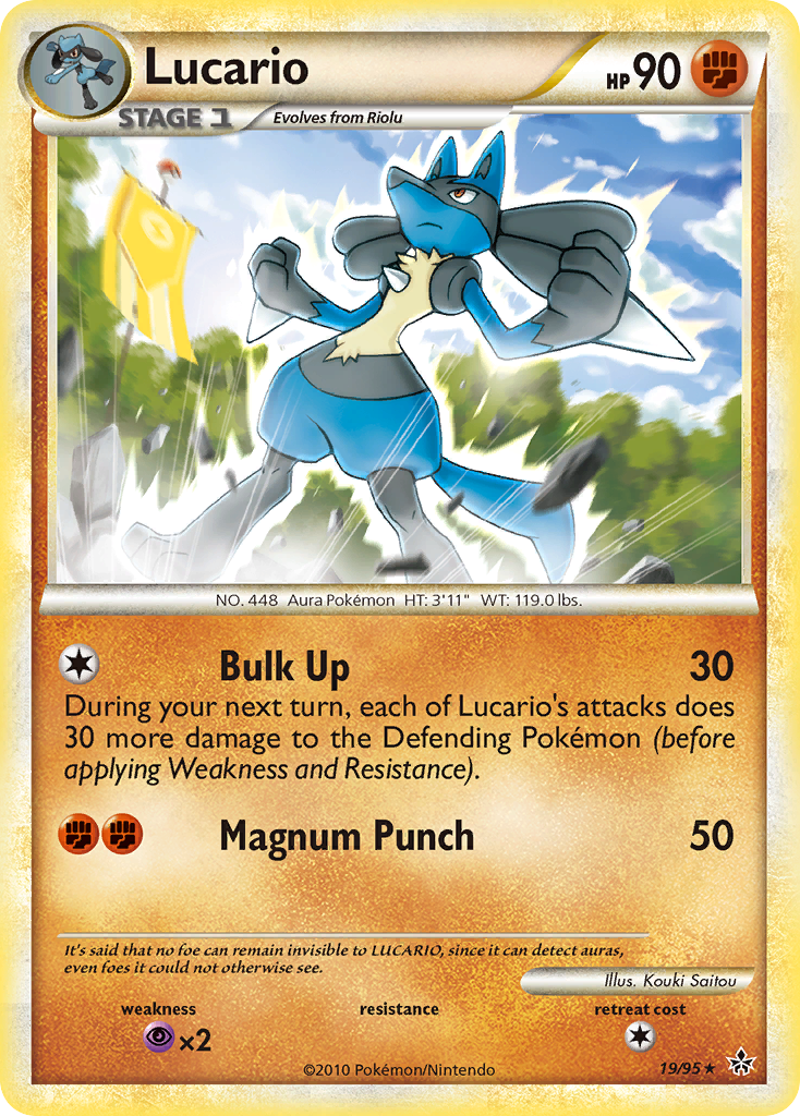 Lucario (19/95) [HeartGold & SoulSilver: Unleashed] | Good Games Adelaide SA