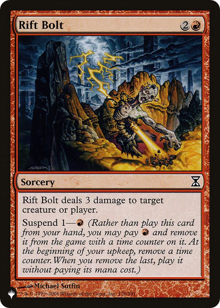 Rift Bolt 176/301 (The List Reprints)  | Good Games Adelaide SA