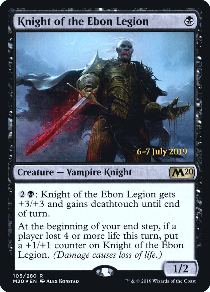 Knight of the Ebon Legion 105 (Prerelease Cards)  - Foil | Good Games Adelaide SA
