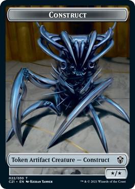 Construct 022 Treasure Double Sided Token 22 // 7 (Commander 2021)  | Good Games Adelaide SA