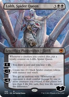 Lolth Spider Queen Borderless 284/281 (Adventures in the Forgotten Realms)  | Good Games Adelaide SA