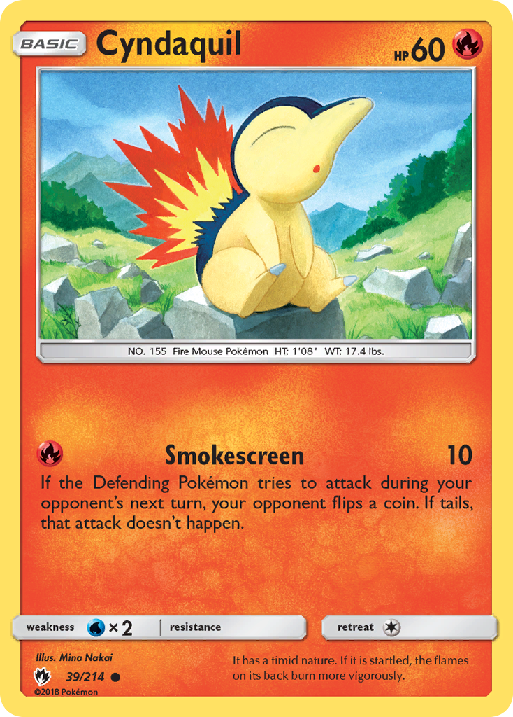 Cyndaquil (39/214) [Sun & Moon: Lost Thunder] | Good Games Adelaide SA