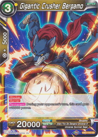 Gigantic Crusher Bergamo [DB2-110] | Good Games Adelaide SA