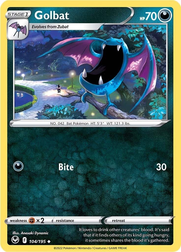 Golbat (104/195) [Sword & Shield: Silver Tempest] | Good Games Adelaide SA