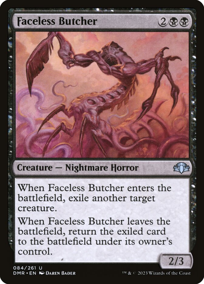 Faceless Butcher 84 (Dominaria Remastered)  - Foil | Good Games Adelaide SA