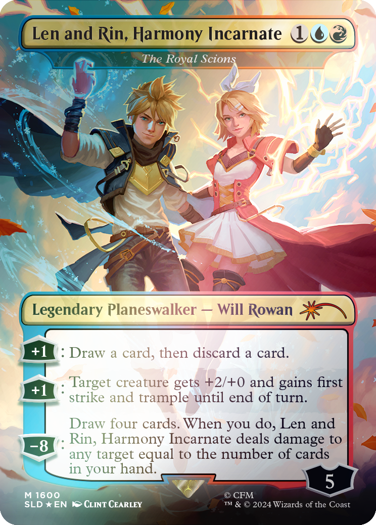 Len and Rin, Harmony Incarnate - The Royal Scions (Rainbow Foil) [Secret Lair Drop Series] | Good Games Adelaide SA