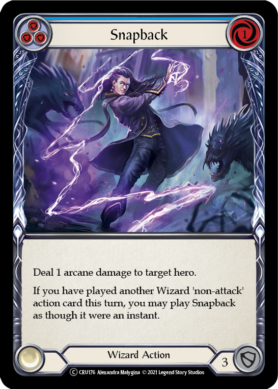 Snapback (Blue) [U-CRU176] Unlimited Normal | Good Games Adelaide SA