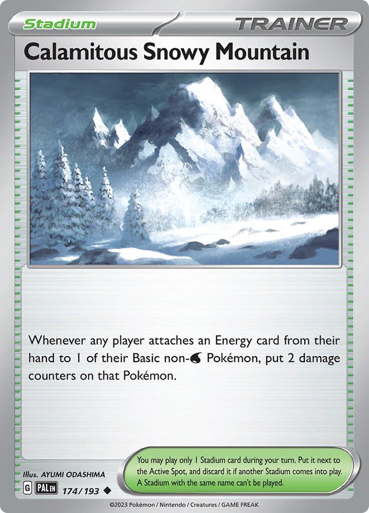Calamitous Snowy Mountain 174/193 (SV02: Paldea Evolved)  | Good Games Adelaide SA