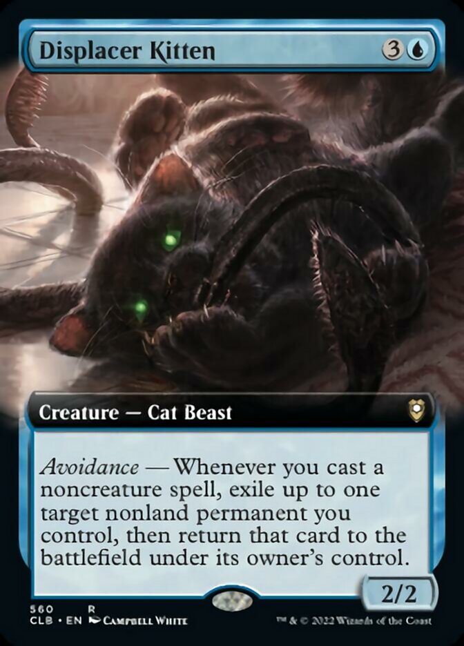 Displacer Kitten (Extended Art) [Commander Legends: Battle for Baldur's Gate] | Good Games Adelaide SA