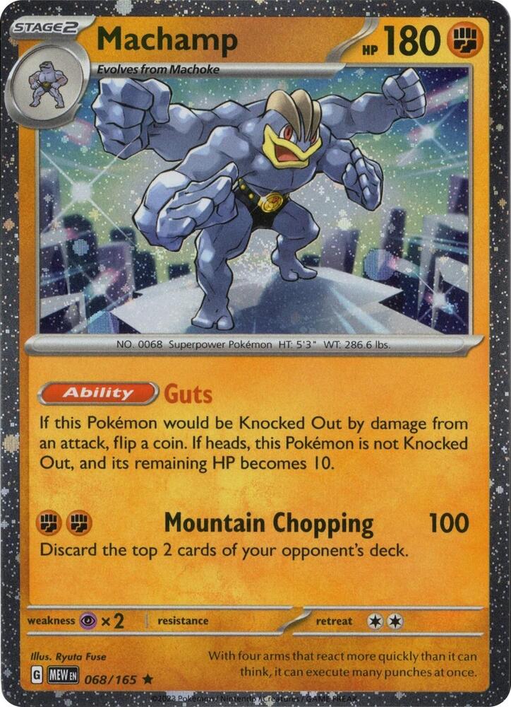 Machamp 068/165 (Miscellaneous Cards & Products)  - Cosmo Holofoil | Good Games Adelaide SA