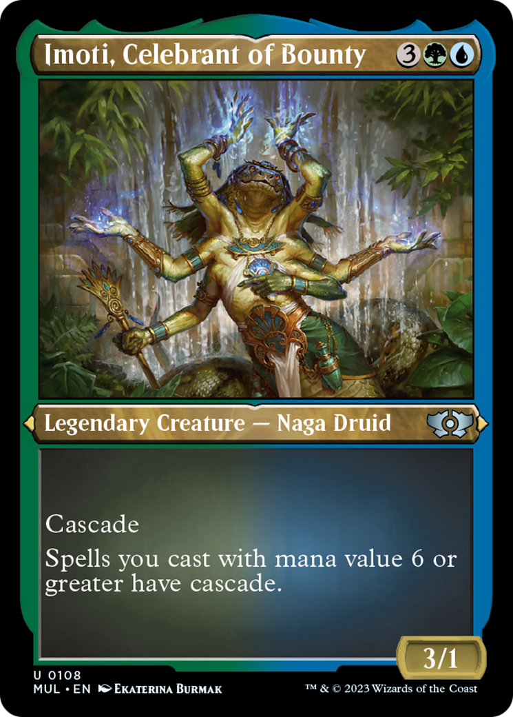 Imoti, Celebrant of Bounty (Foil Etched) [Multiverse Legends] | Good Games Adelaide SA