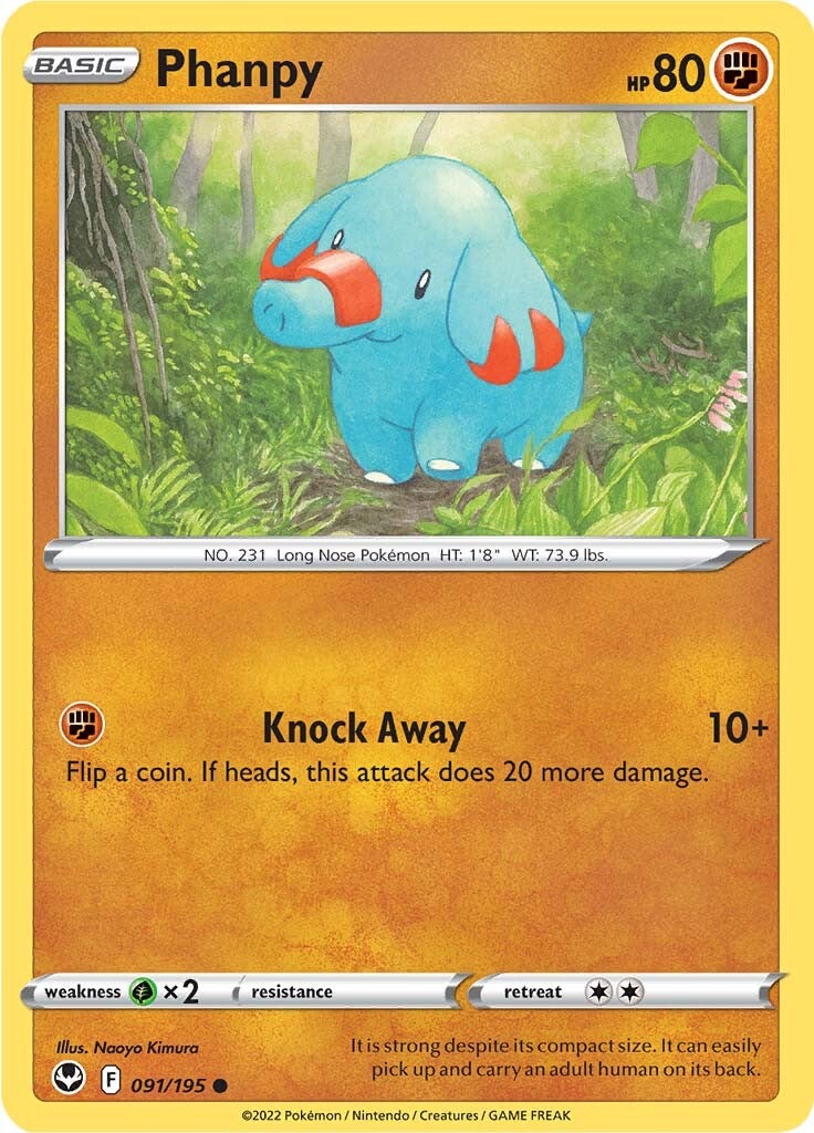Phanpy (091/195) [Sword & Shield: Silver Tempest] | Good Games Adelaide SA