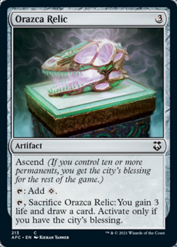 Orazca Relic [Dungeons & Dragons: Adventures in the Forgotten Realms Commander] | Good Games Adelaide SA