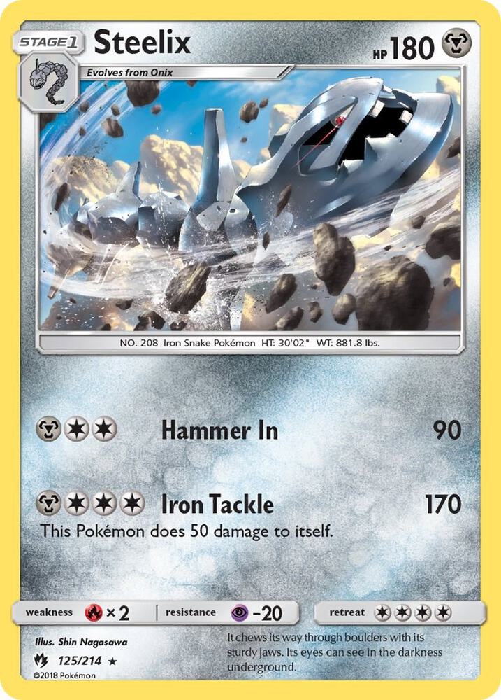 Steelix 125/214 (SM - Lost Thunder)  | Good Games Adelaide SA