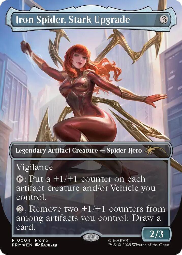 Iron Spider Stark Upgrade Borderless 4 (Media Promos)  - Foil | Good Games Adelaide SA
