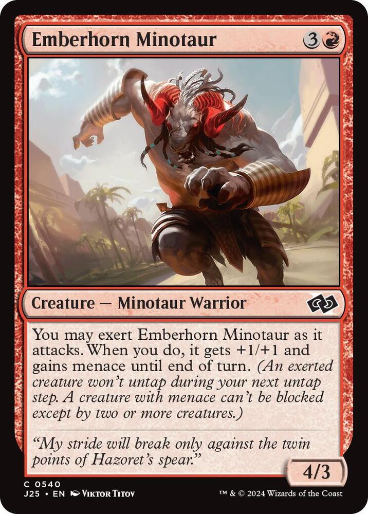Emberhorn Minotaur 540 (Foundations Jumpstart)  | Good Games Adelaide SA
