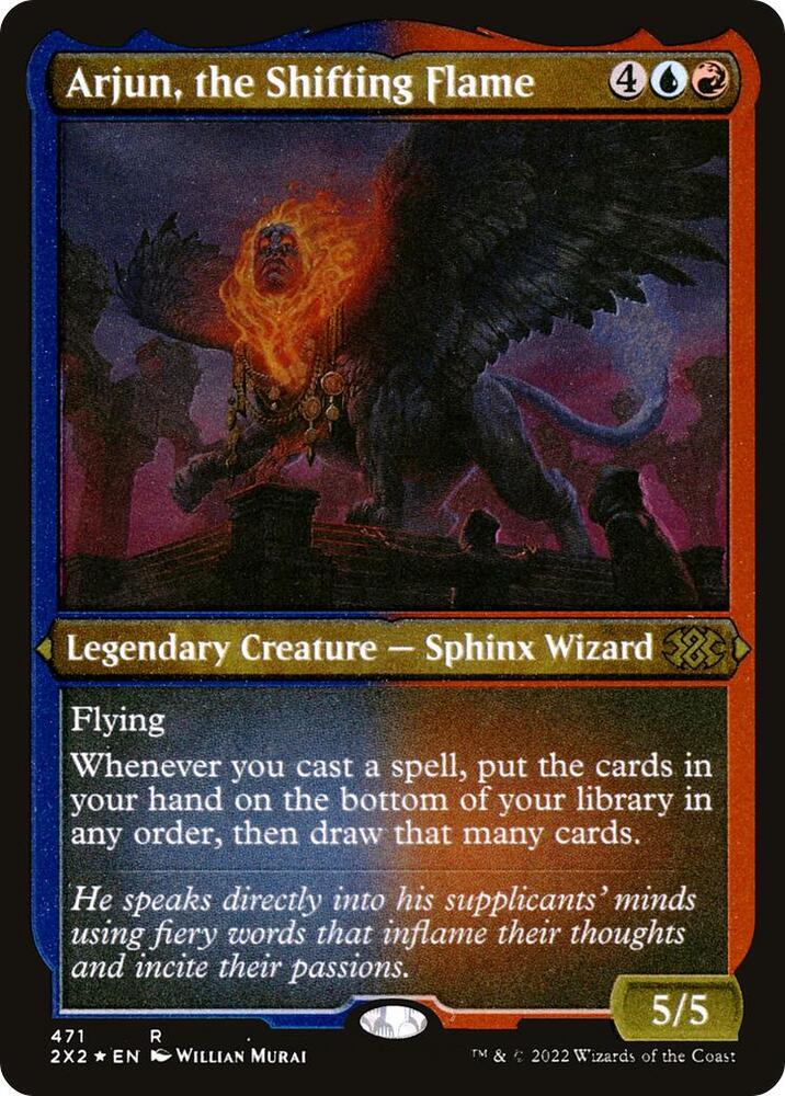 Arjun the Shifting Flame Foil Etched 471 (Double Masters 2022)  - Foil | Good Games Adelaide SA