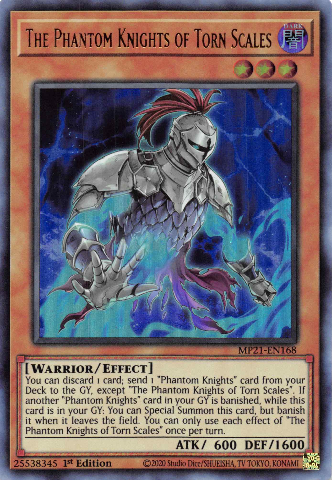 The Phantom Knights of Torn Scales [MP21-EN168] Ultra Rare | Good Games Adelaide SA