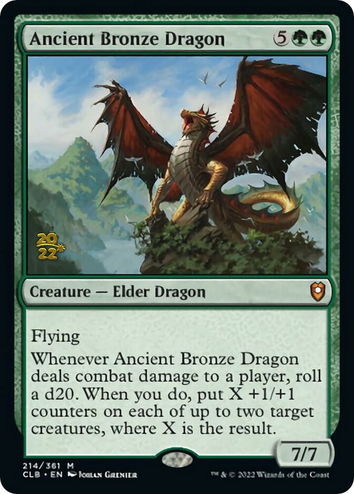 Ancient Bronze Dragon 214 (Prerelease Cards)  - Foil | Good Games Adelaide SA